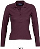 Polo Mujer Manga Larga Podium Sols - Color Burdeos